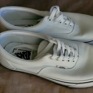 Brand new white Vans